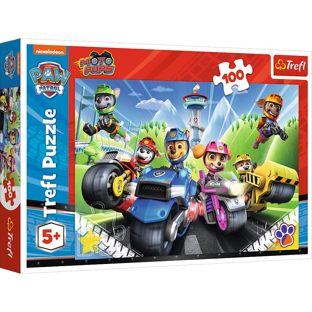 Puzzle EnfantCado Pat' Patrouille aux Motos 100 Pièces