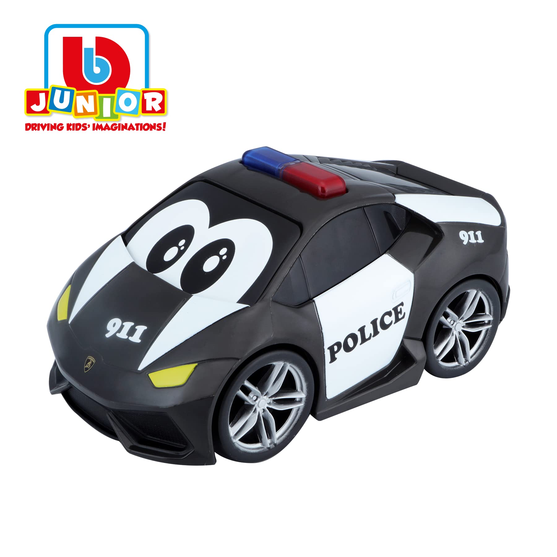 Voiture Police Lamborghini Bburago Junior Son et Lumière – Image 2