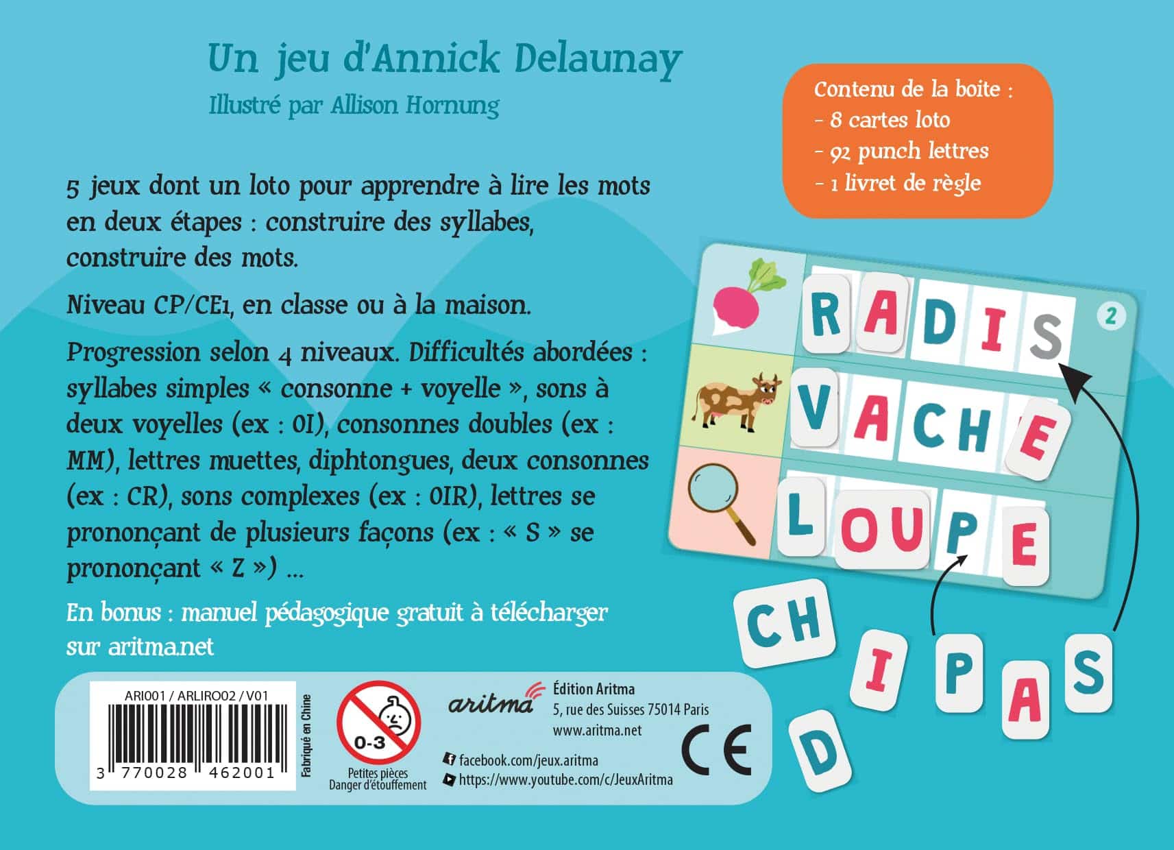 Jeu de société Asmodee Aritma LiroDingo Syllabes et Mots – Image 3