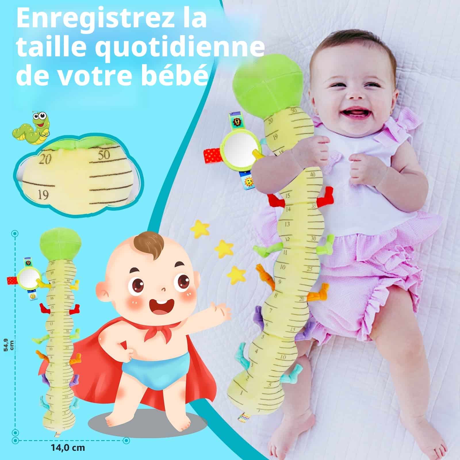 Jouet Peluche Chenille Musicale EnfantCado Montessori 0-6 Mois – Image 6