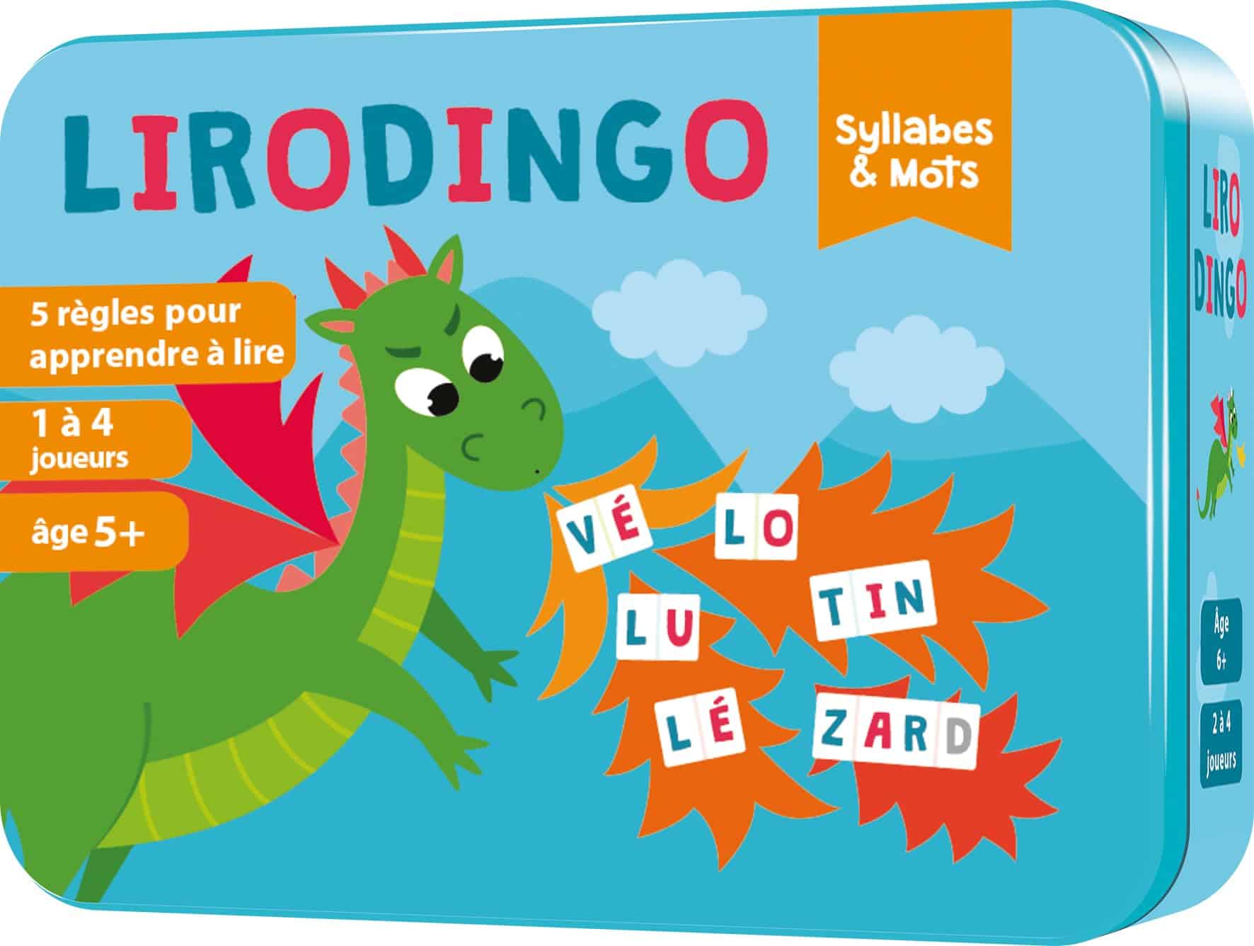 Jeu de société Asmodee Aritma LiroDingo Syllabes et Mots