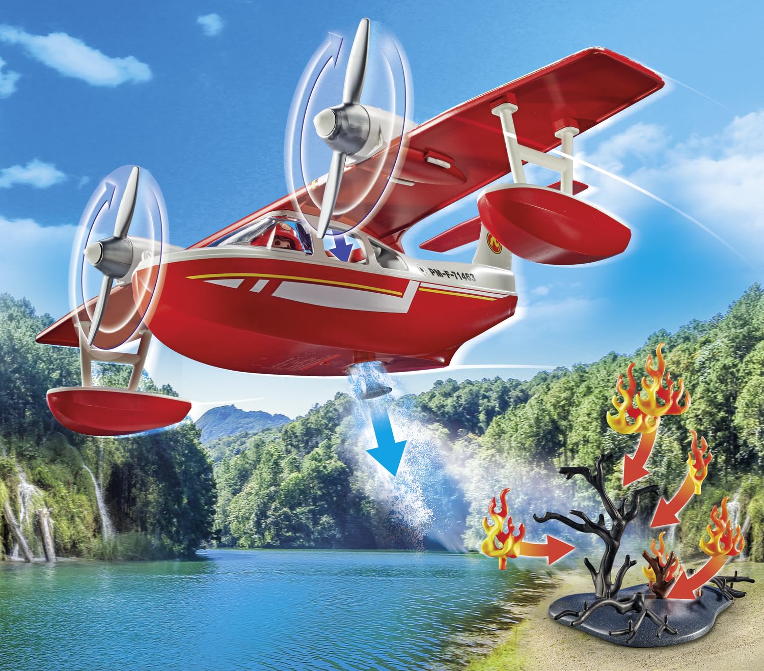 Playmobil 71463 Hydravion avec Pompier Action Heroes – Image 6