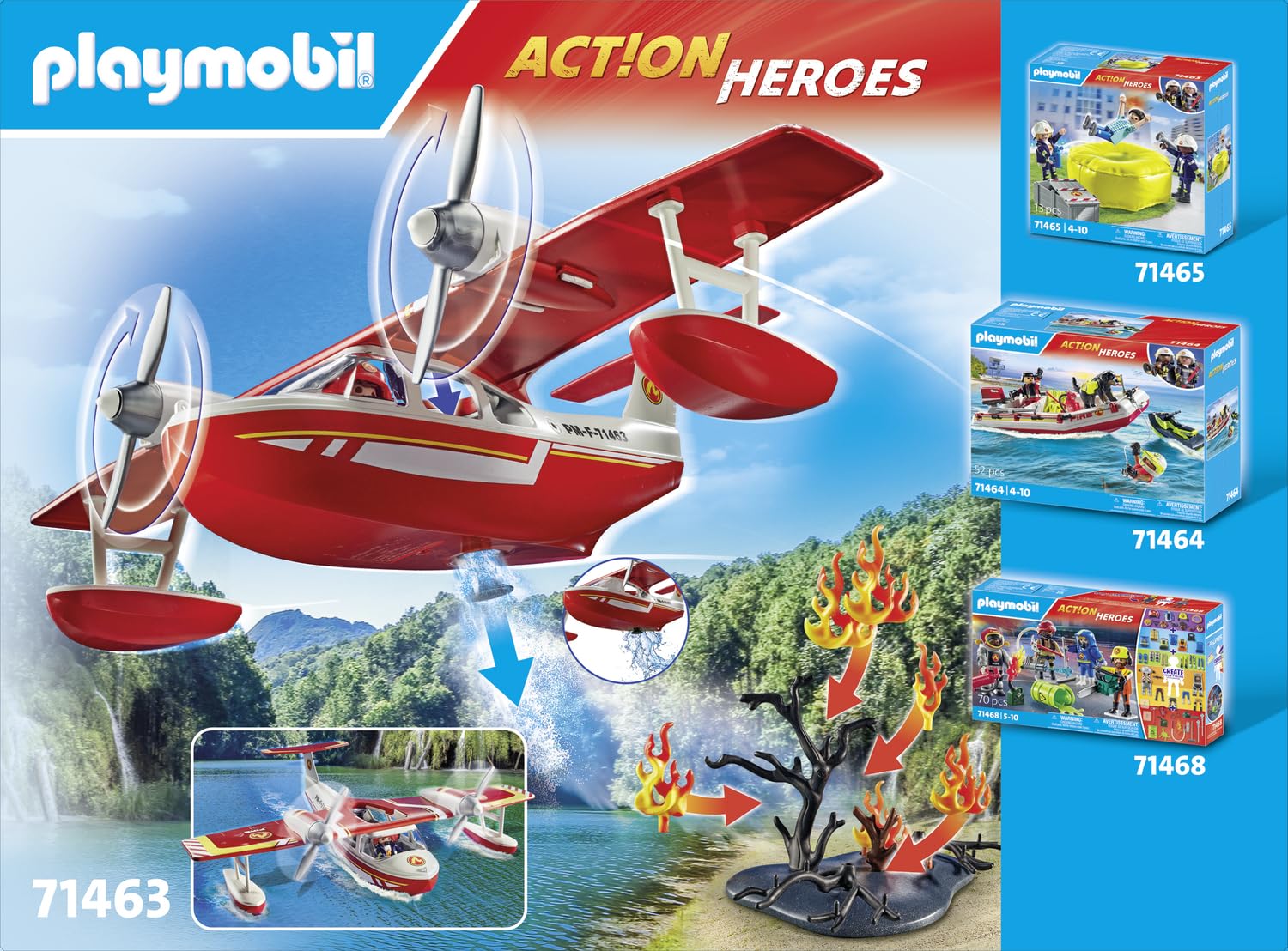 Playmobil 71463 Hydravion avec Pompier Action Heroes – Image 5