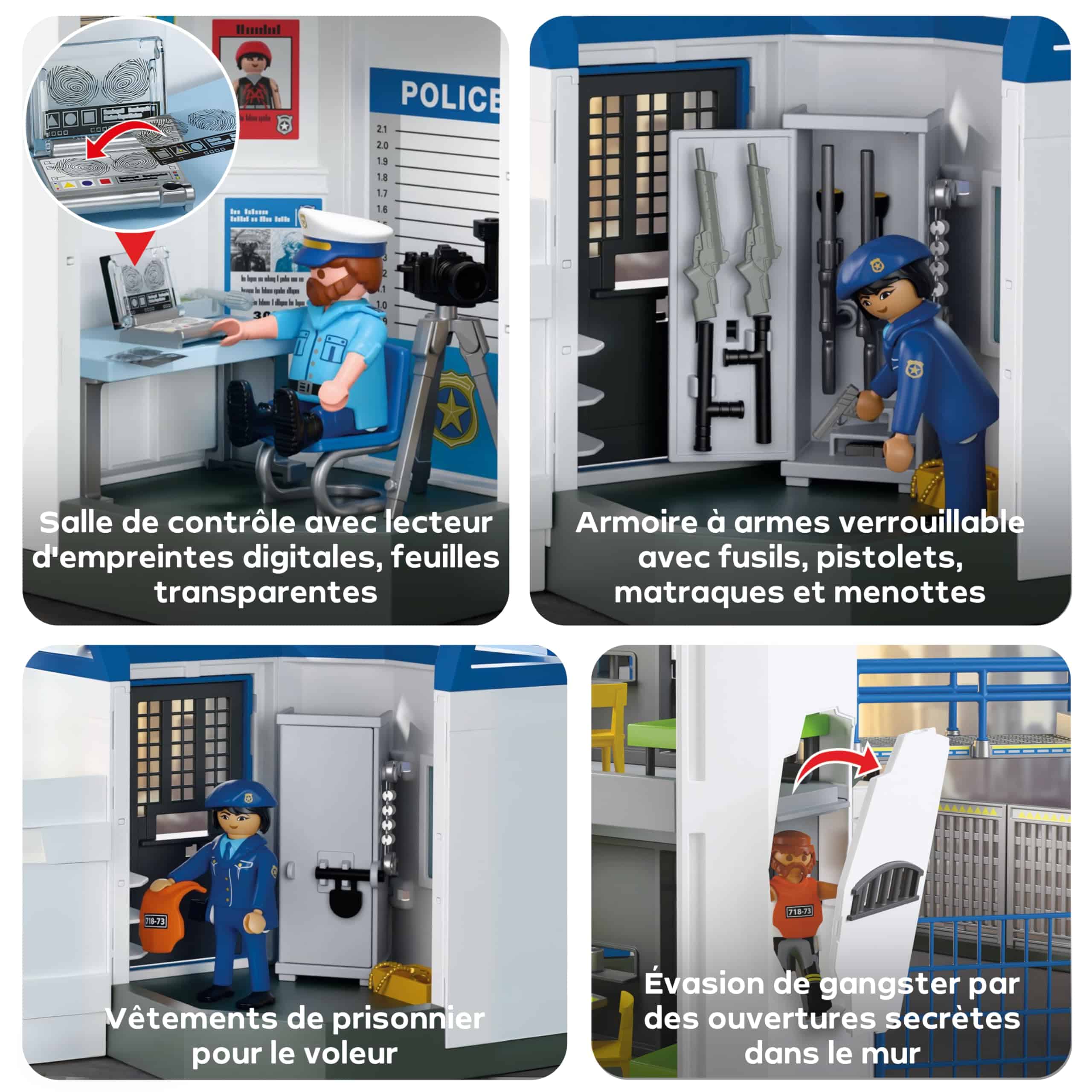 Centre de Commandement de la Police Playmobil Action Heroes avec Figurines et Accessoires – Image 4