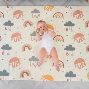 Tapis d'éveil bébé pliable épais réversible 120x180x1cm EnfantCado