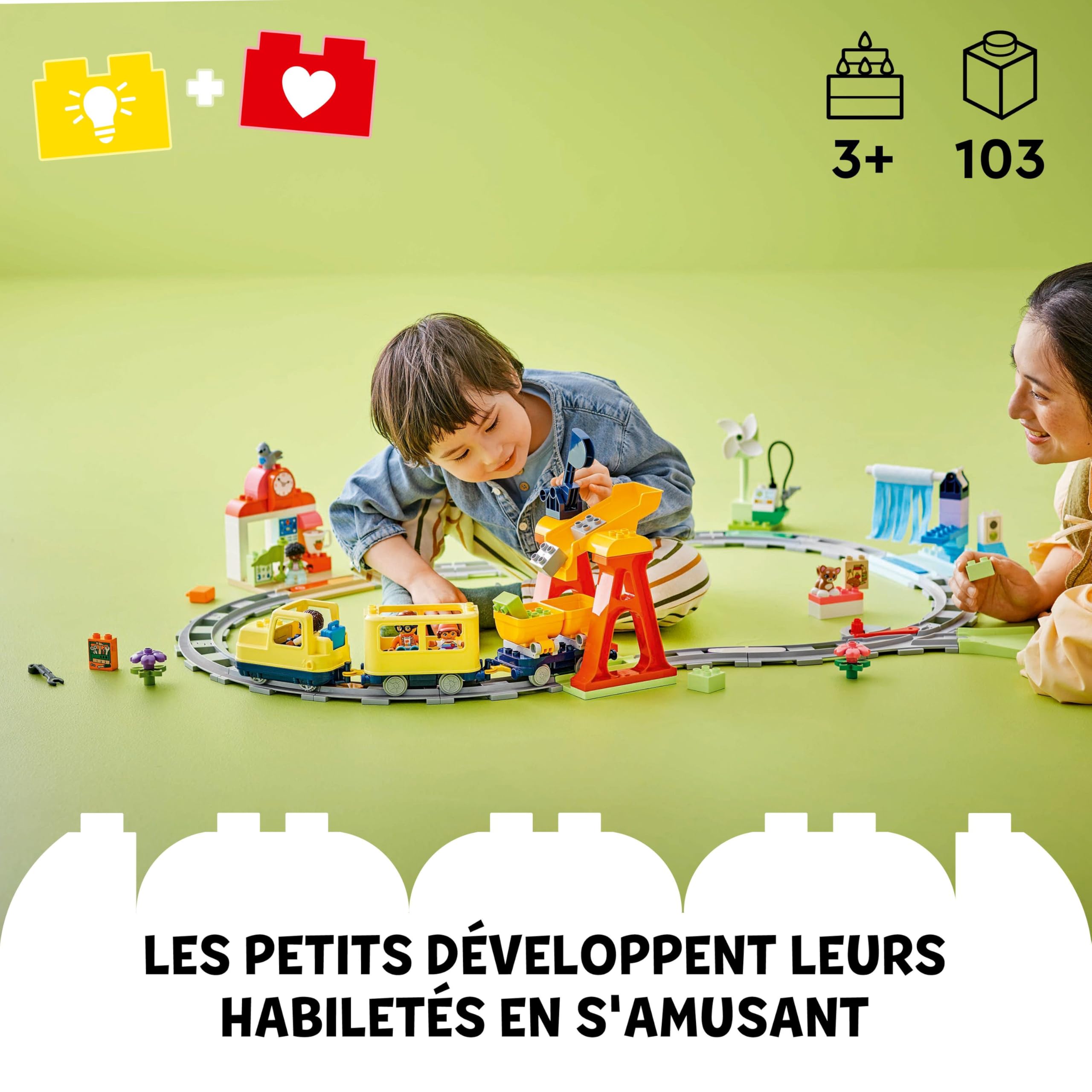 Train Communautaire Interactif EnfantCado LEGO Duplo Push&Go – Image 2