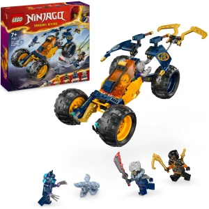 Set de construction LEGO Ninjago Le Buggy Tout-Terrain Ninja d'Arin avec Dragon et 4 Minifigurines