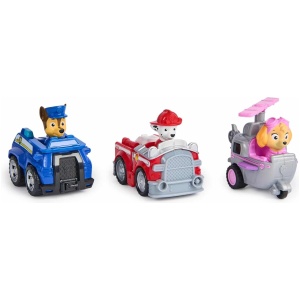 Paw patrol pat patrouille 3 vehicules a retro
