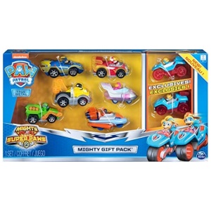 Paw Patrol Pat Patrouille Air Rescue - 8 véhicules True Metal Mighty Pups pour enfants