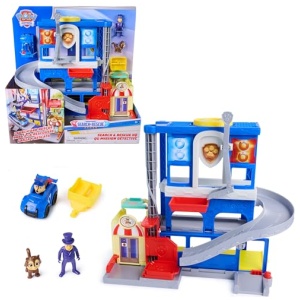 Pat Patrouille Poste Police Pup Squad Rescue Mission Detective - Voiture à collectionner pour enfant dès 3 ans