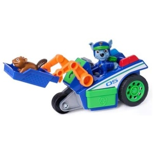 Véhicule Rocky Pat Patrouille, voiture figurine mission détectives, jouet enfant 3 ans+