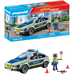 Voiture de Police Playmobil Action Heroes - Patrouille 4 Ans