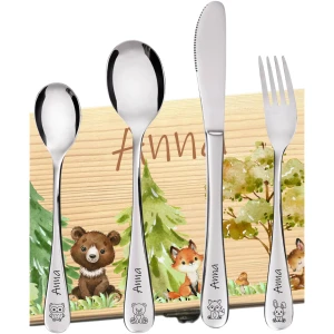 Set de Couverts Pat'Patrouille Personnalisé Enfant - 4 Pièces