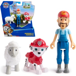 Pack Figurines Pat'Patrouille Marshall, Fermier Al et Mouton