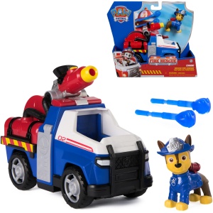 Véhicule Chase Pat'Patrouille Fire Rescue avec Figurine et Projectiles
