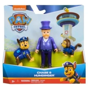 Coffret Figurines Pat'Patrouille Chase + Monsieur Hellinger - Set 3 Personnages