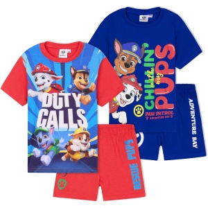 Pyjama Pat'Patrouille Enfant Garçon - Ensemble T-Shirt Short Été