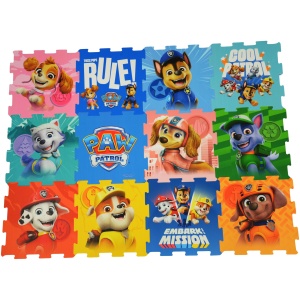 Tapis de jeu Pat'Patrouille 12 pièces en EVA