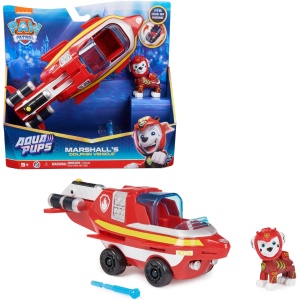 Voiture + Figurine Marcus Pat'Patrouille Aqua Pups - Véhicule Sous-Marin