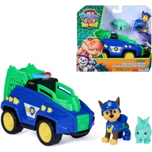 Voiture de police Chase Pat Patrouille Le Film Mission Dino avec 2 figurines