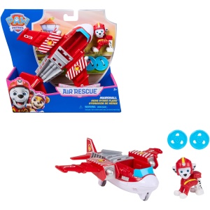 Véhicule Figurine Marcus Air Rescue Pat'Patrouille - Voiture à Collectionner avec Projectiles
