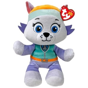 Peluche Ty Pat'Patrouille Everest 15 cm, husky blanc et violet