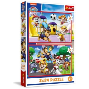 Puzzle Pat'Patrouille Trefl 2 x 24 pièces : journée d'amusement